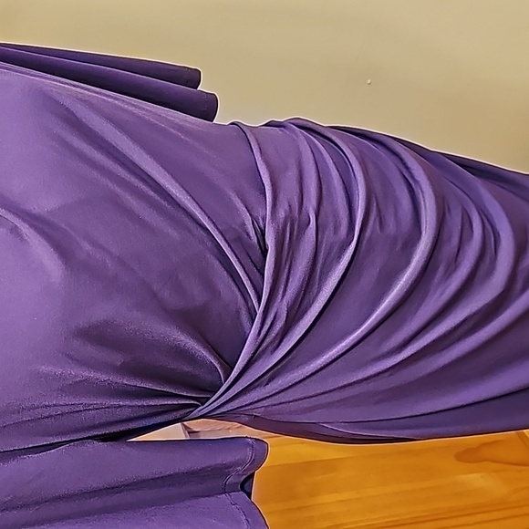 Size 14 connected apparel new without tags purple 3/4 length sleeve dress - Picture 2 of 11
